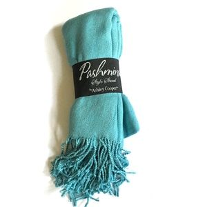 Blue Pashmina Scarf Wrap